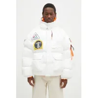 Zdjęcie Alpha Industries kurtka NASA Puffer Artemis męska kolor biały zimowa 148136