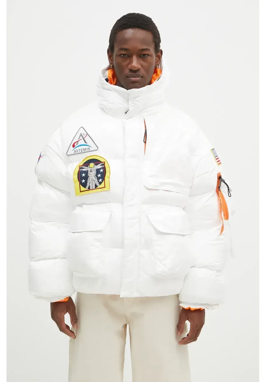 obrazek 1 Alpha Industries kurtka NASA Puffer Artemis męska kolor biały zimowa 148136
