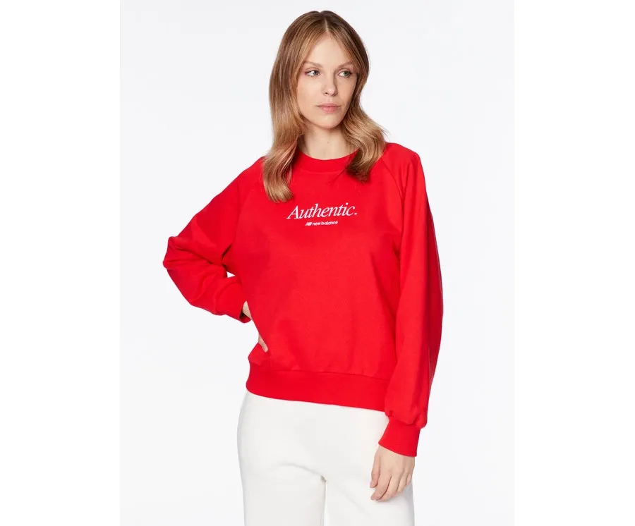 obrazek 1 New Balance Bluza WT31557 Czerwony Regular Fit