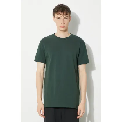 Zdjęcie Samsoe Samsoe t-shirt bawełniany KRONOS kolor zielony gładki M00012003