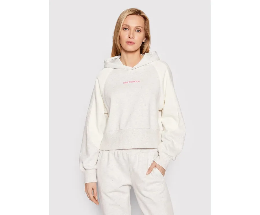 obrazek 1 New Balance Bluza WT21524 Beżowy Relaxed Fit