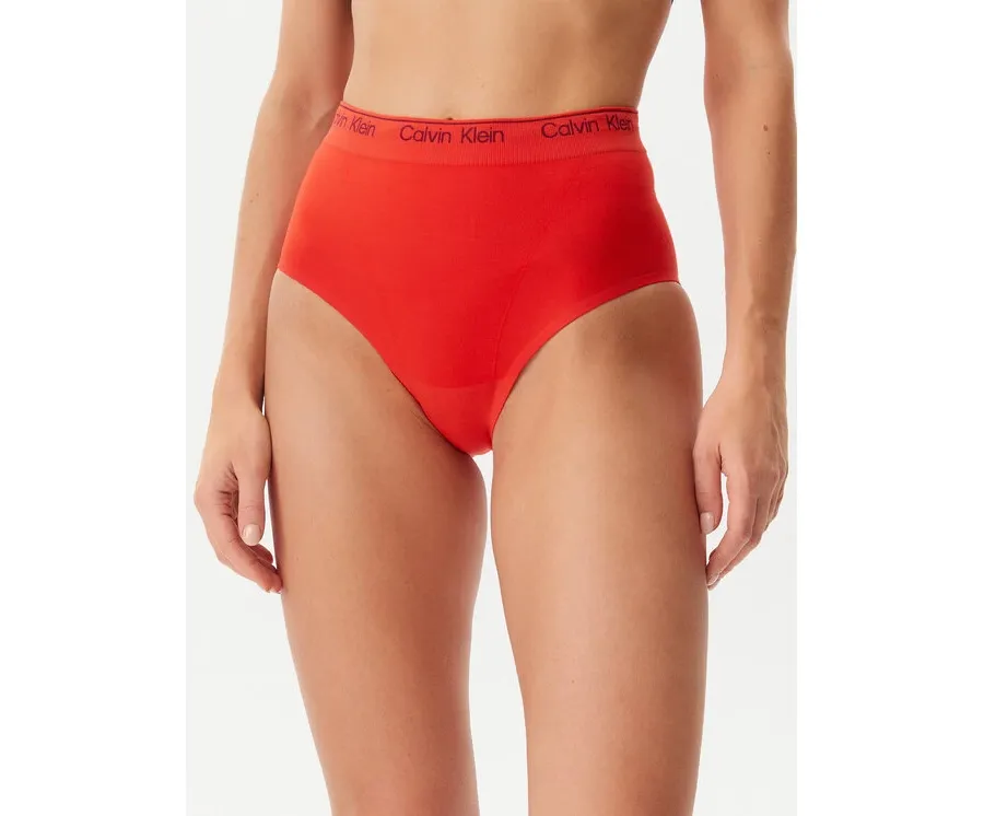 obrazek 1 Calvin Klein Underwear Figi klasyczne z wysokim stanem LV00QF8282 Czerwony