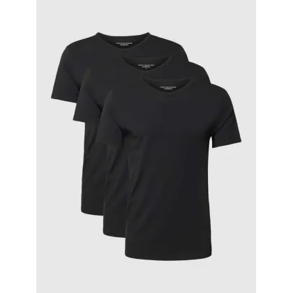 Zdjęcie T-shirt z zaokrąglonym dekoltem w serek w zestawie 3 szt.