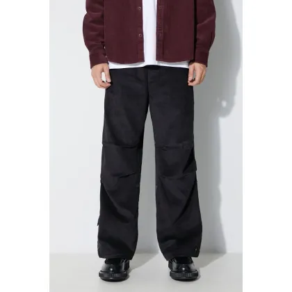 Zdjęcie Maharishi spodnie sztruksowe Original Snopants Loose kolor czarny proste 4610.BLACK