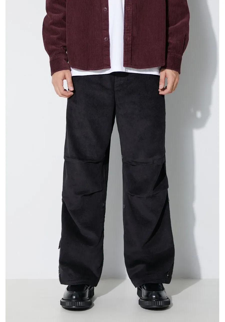 obrazek 1 Maharishi spodnie sztruksowe Original Snopants Loose kolor czarny proste 4610.BLACK