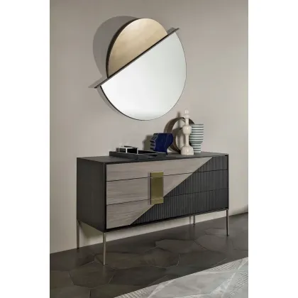 Zdjęcie Szykowne lustro do eleganckiego salonu lub sypialni w stylu minimalistycznym