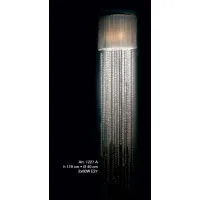Picture Stylish wall lamp with a lampshade and crystals – Il Paralume Marina