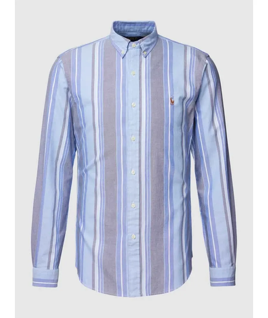 obrazek 1 Koszula casualowa o kroju slim fit z wzorem w paski