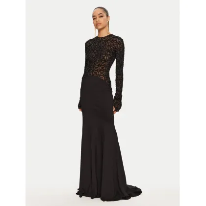 Zdjęcie Elisabetta Franchi Sukienka wieczorowa Red Carpet AB65947E2 Czarny Regular Fit