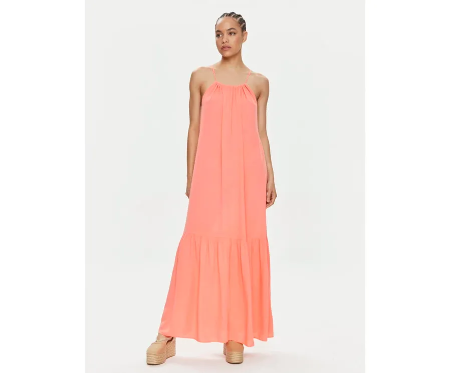 obrazek 1 Tommy Hilfiger Sukienka letnia UW0UW05406 Pomarańczowy Relaxed Fit