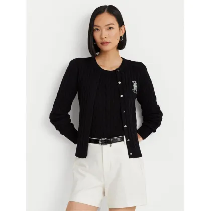 Zdjęcie Lauren Ralph Lauren Kardigan 200932225003 Czarny Slim Fit LAUREN RALPH LAUREN