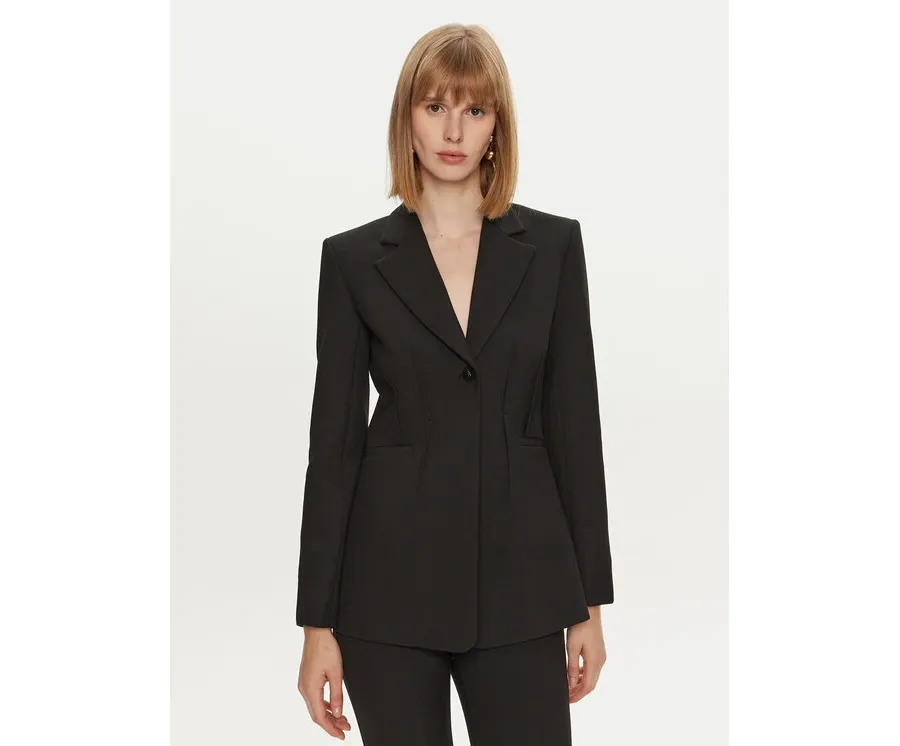 obrazek 1 Simona Corsellini Marynarka A24CPGI017 Czarny Slim Fit