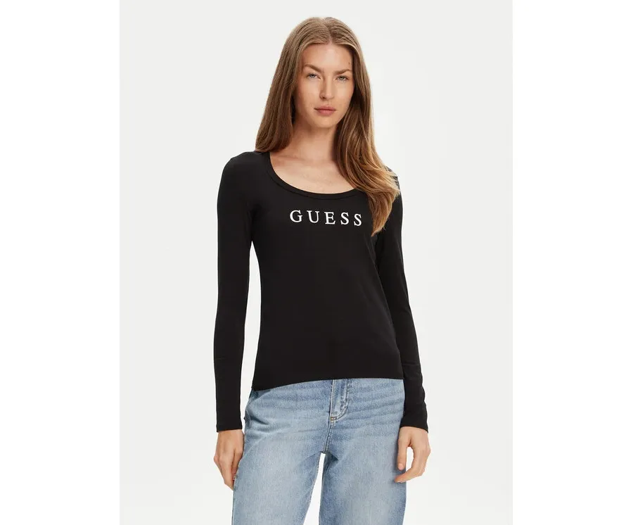 obrazek 1 Guess Bluzka O5RI00 KBBU1 Czarny Regular Fit