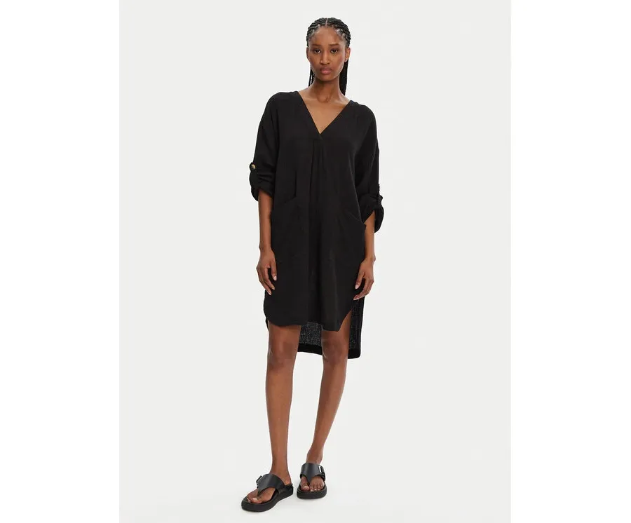 obrazek 1 Seafolly Sukienka plażowa Essential 54020-CU Czarny Relaxed Fit