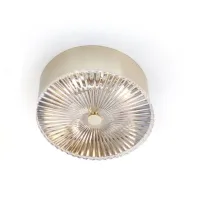Picture Ceiling lamp with a hand-cut Italian crystal disc - Il Paralume Marina