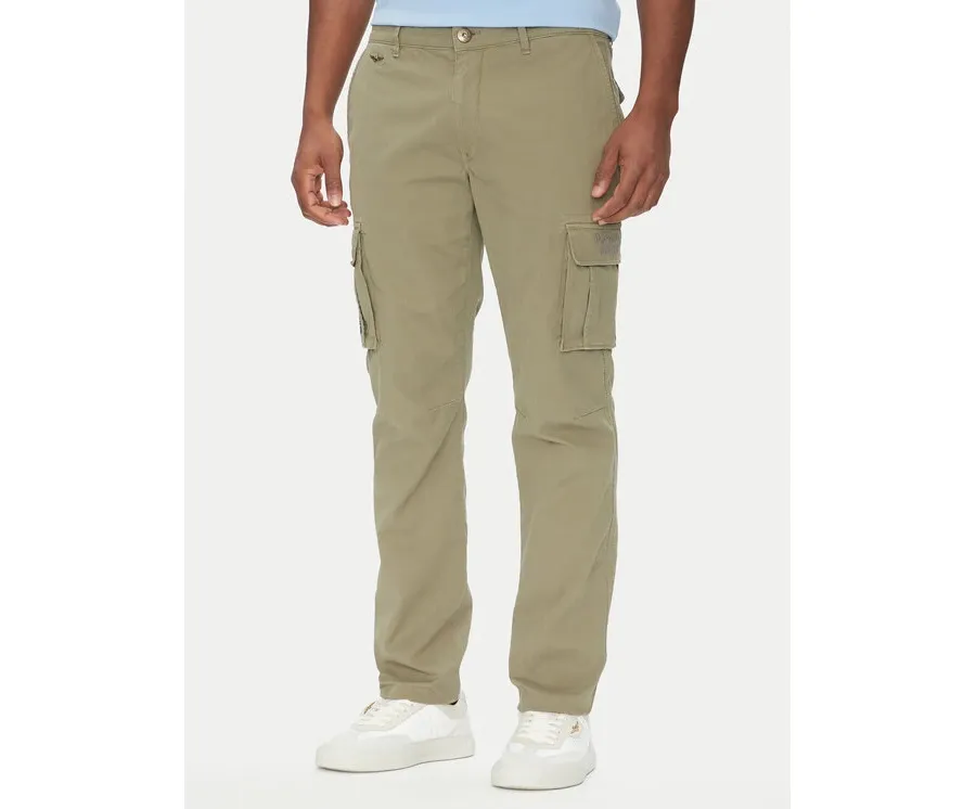 obrazek 1 Aeronautica Militare Spodnie materiałowe 251PA1329CT2443 Khaki Regular Fit