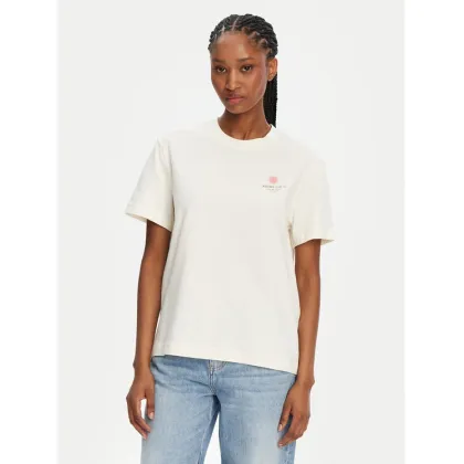 Zdjęcie Mustang T-Shirt Floris 1016141 Écru Relaxed Fit