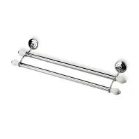 Picture Stylish towel rack with two bars for the bathroom - Stilhaus