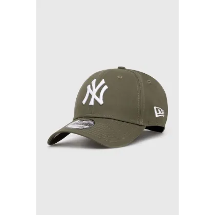 Zdjęcie New Era czapka z daszkiem bawełniana 9Forty New York Yankees kolor zielony z aplikacją 60435138