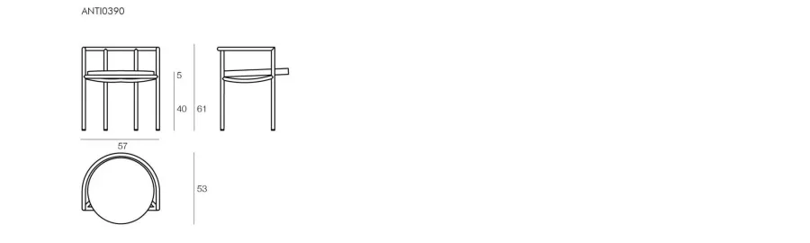 obrazek 9 Minimalistyczny fotel do jadalni lub na zewnątrz