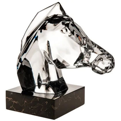 Picture A stylish figurine of a horse's head from the Equo collection in a gift box - Vista Alegre