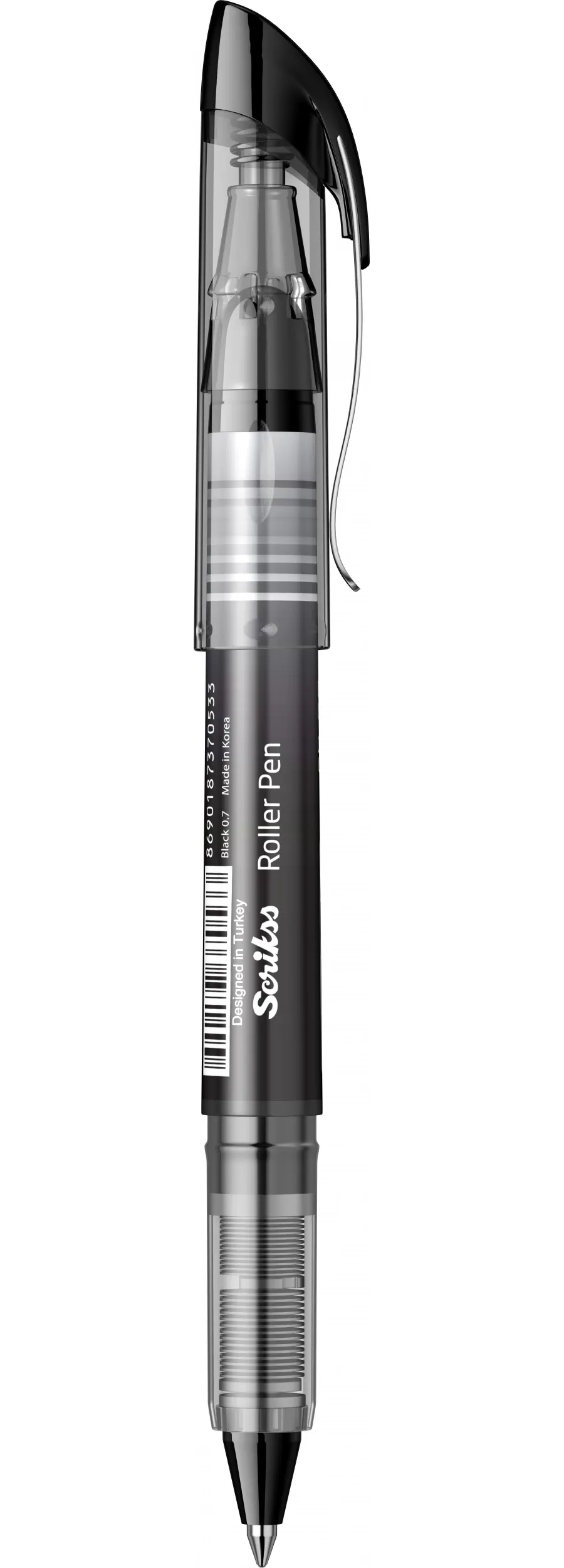 obrazek 5 Czarne Pióro kulkowe PenInk 0,7 SR-68 - komplet 12 szt.