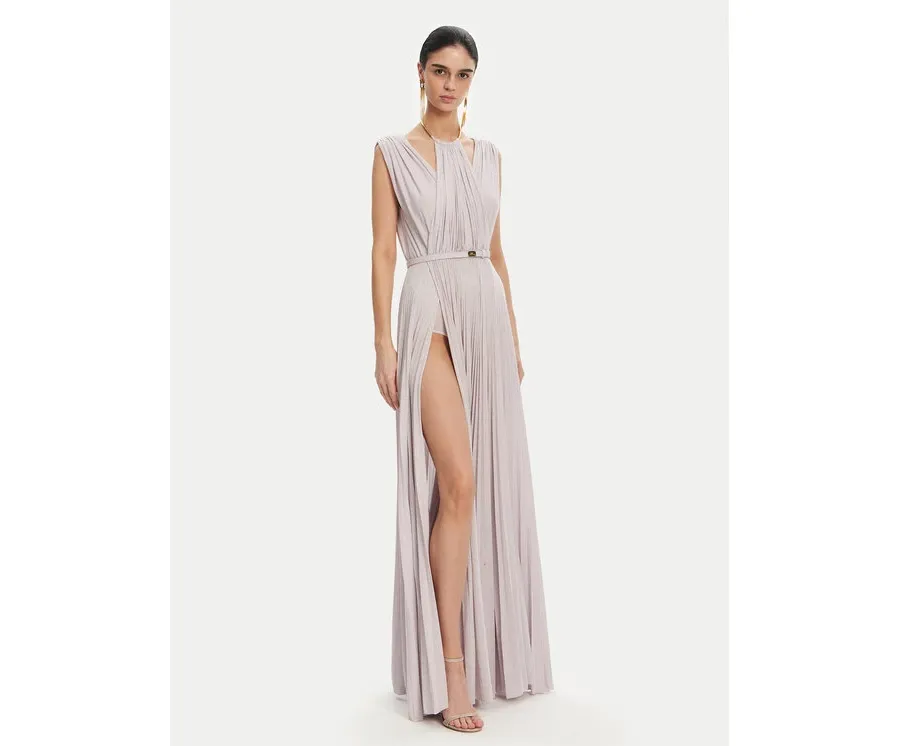 obrazek 1 Elisabetta Franchi Sukienka wieczorowa AB-R21-52E2 Fioletowy Regular Fit