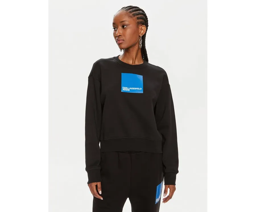 obrazek 1 Karl Lagerfeld Jeans Bluza 240J1807 Czarny Regular Fit
