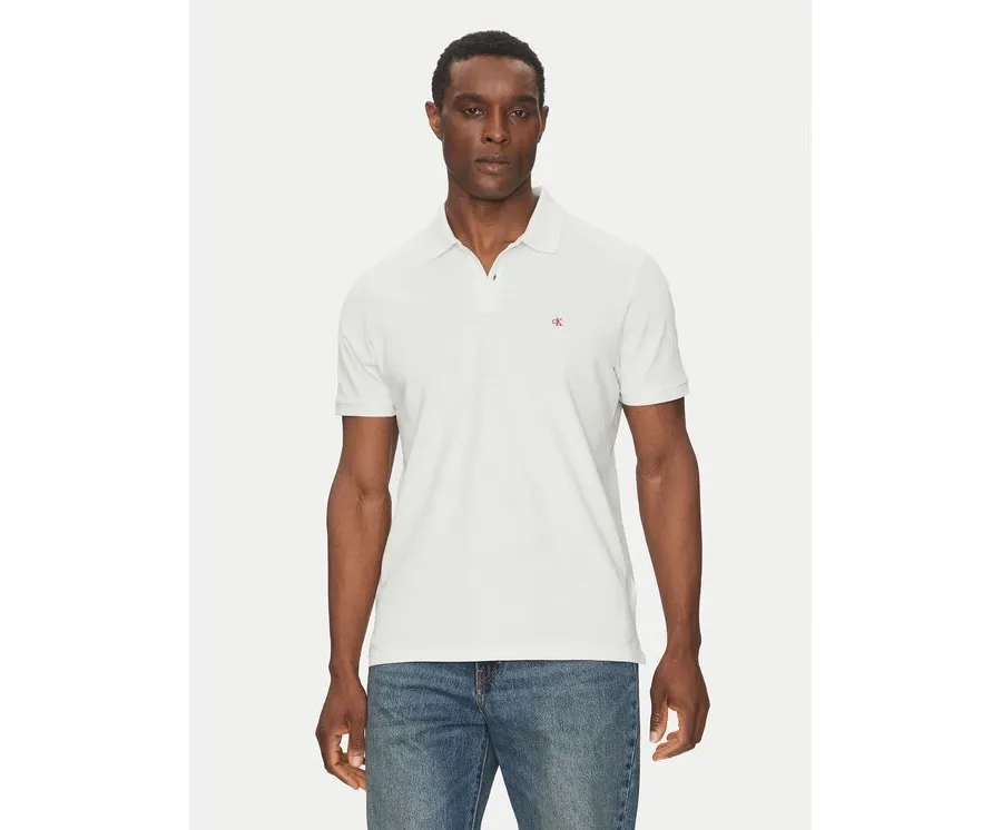 obrazek 1 Calvin Klein Jeans Polo LV040EM269 Biały Regular Fit