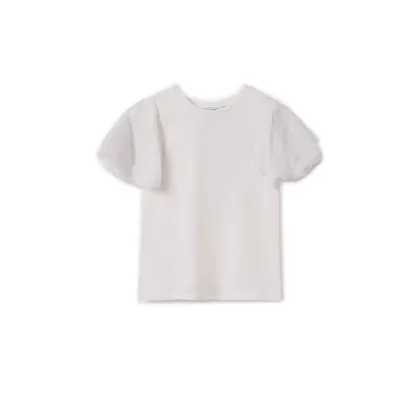 Zdjęcie Mayoral T-Shirt 6022 Écru Regular Fit