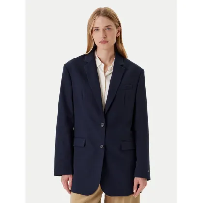 Zdjęcie Tommy Hilfiger Marynarka Elevated WW0WW46808 Granatowy Relaxed Fit