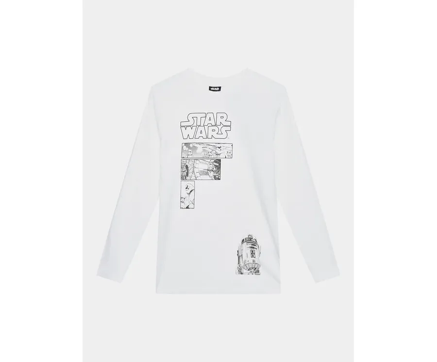 obrazek 1 OVS Bluzka STAR WARS 1891928 Biały Regular Fit