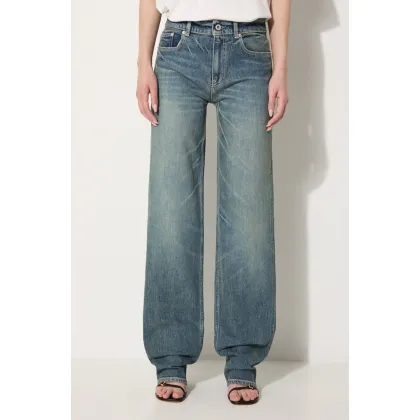 Zdjęcie Kenzo jeansy Asagao Regular Waist Fit Jeans damskie high waist FE62DP2166S7.DY