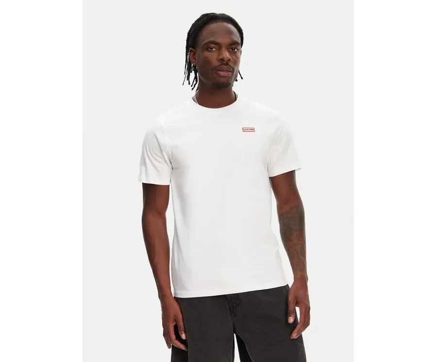 obrazek 1 Hunter T-Shirt Raasay Graphic HARM0034251 Biały Regular Fit