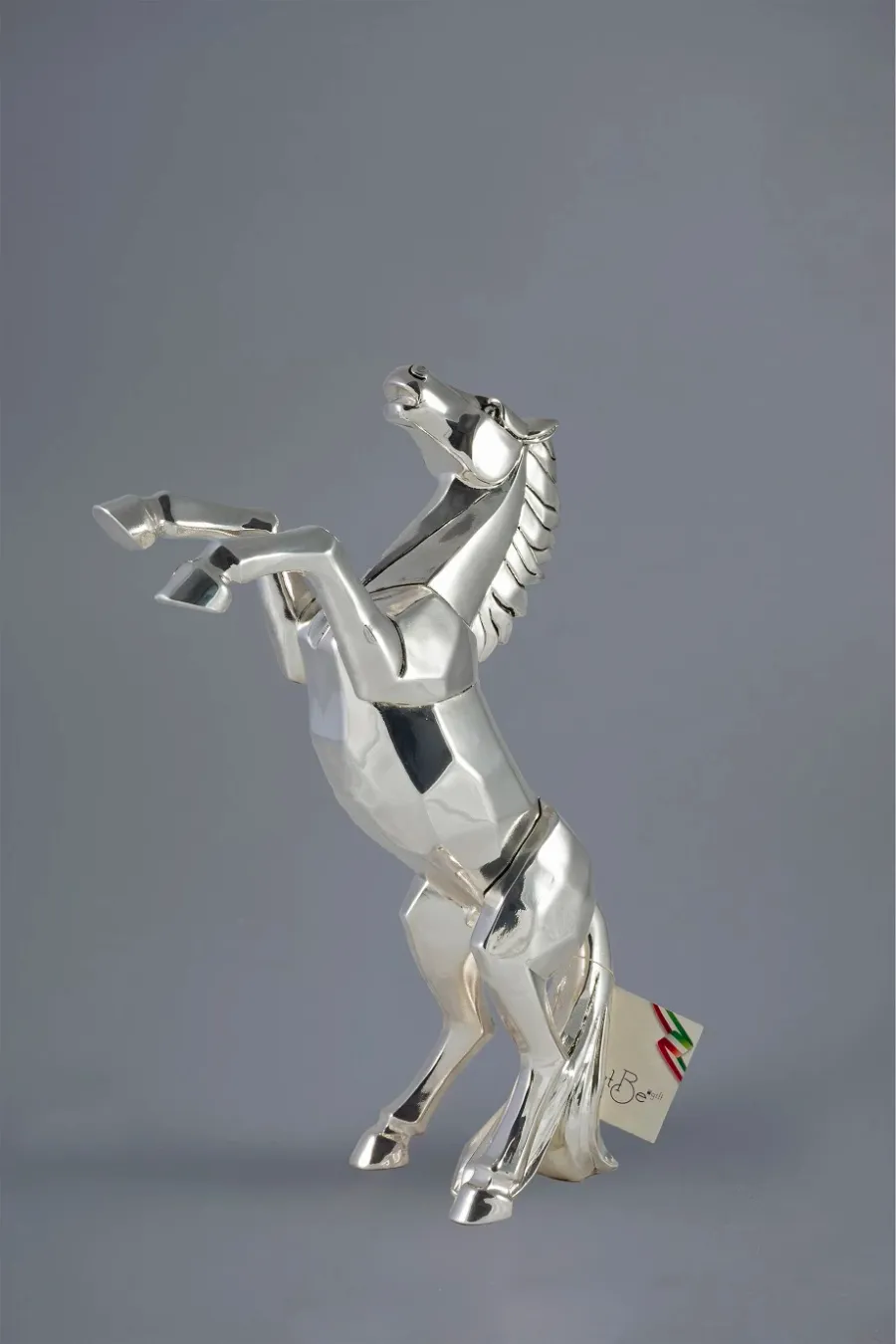 obrazek 1 Posrebrzana ozdobna statuetka konia - ArtBe