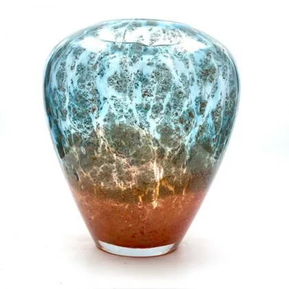 Zdjęcie Stylowy wazon kulisty z serii Ziemia i Woda - cudowny upominek dla wyjątkowej osoby