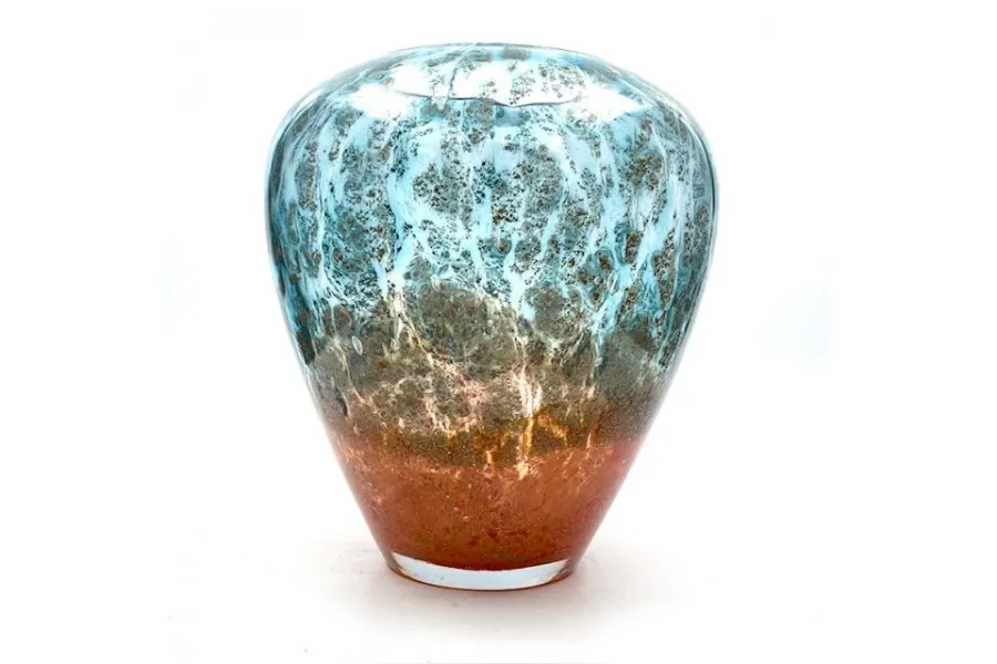 obrazek 1 Stylowy wazon kulisty z serii Ziemia i Woda - cudowny upominek dla wyjątkowej osoby