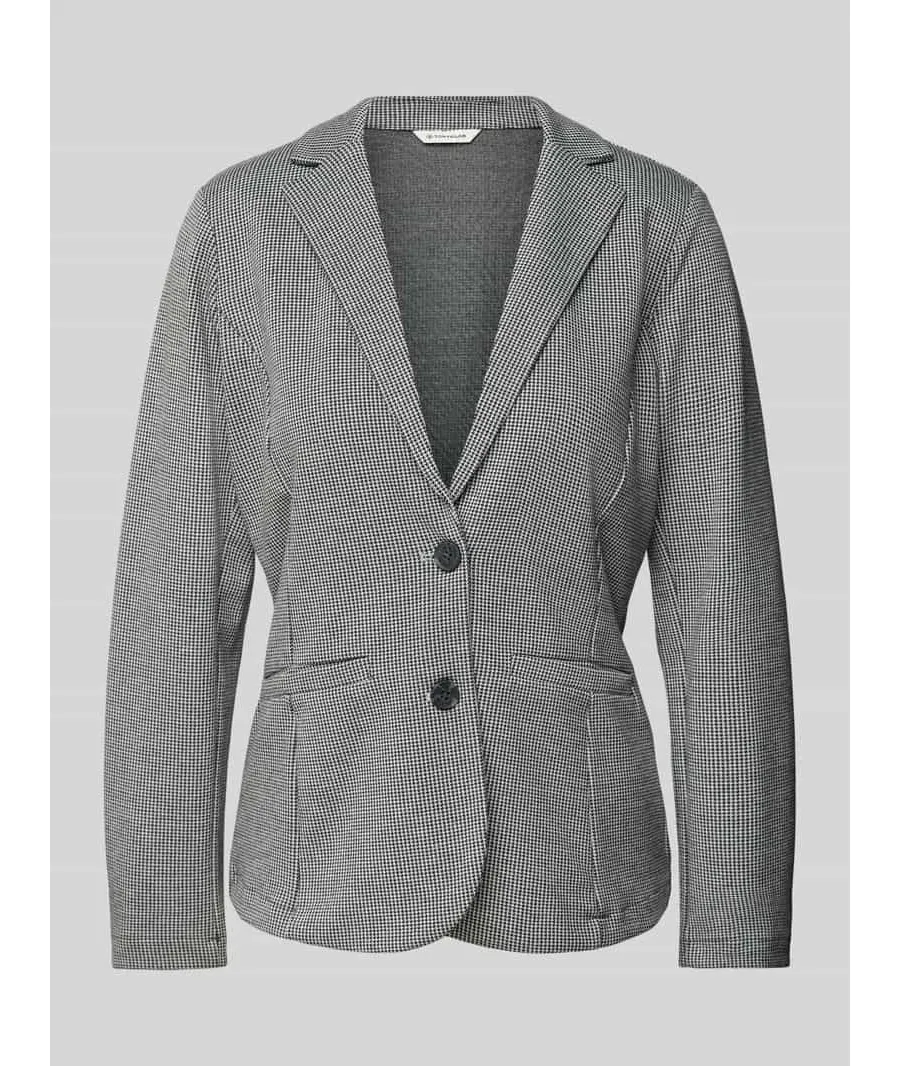 obrazek 1 Żakiet taliowany z żakardu z zapięciem na dwa guziki