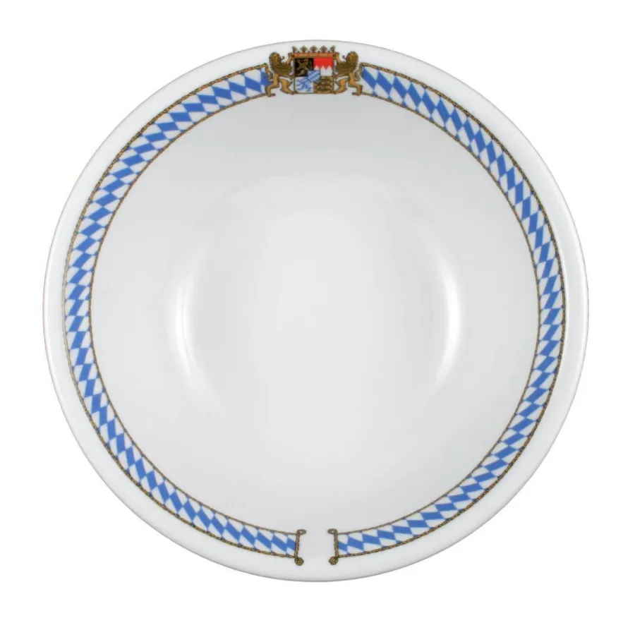 obrazek 2 Miska z porcelany 23 cm zdobiona oryginalnym bawarskim ornamentem - Seltmann Weiden
