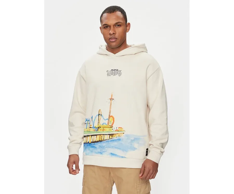 obrazek 1 Puma Bluza Showtime 624735 Écru Relaxed Fit