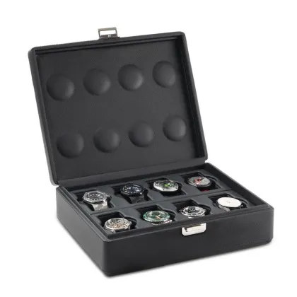 Zdjęcie Czarne etui na zegarki od włoskiego producenta - wyjątkowy upominek