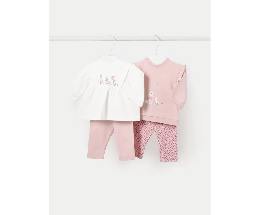 obrazek 1 Mayoral Komplet bluzka i legginsy 2784 Różowy Regular Fit