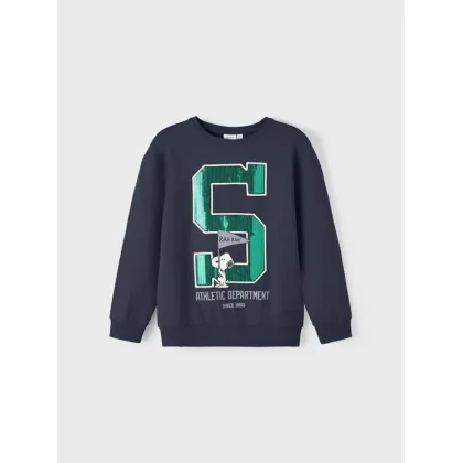 Zdjęcie NAME IT Bluza PEANUTS 13210813 Granatowy Regular Fit