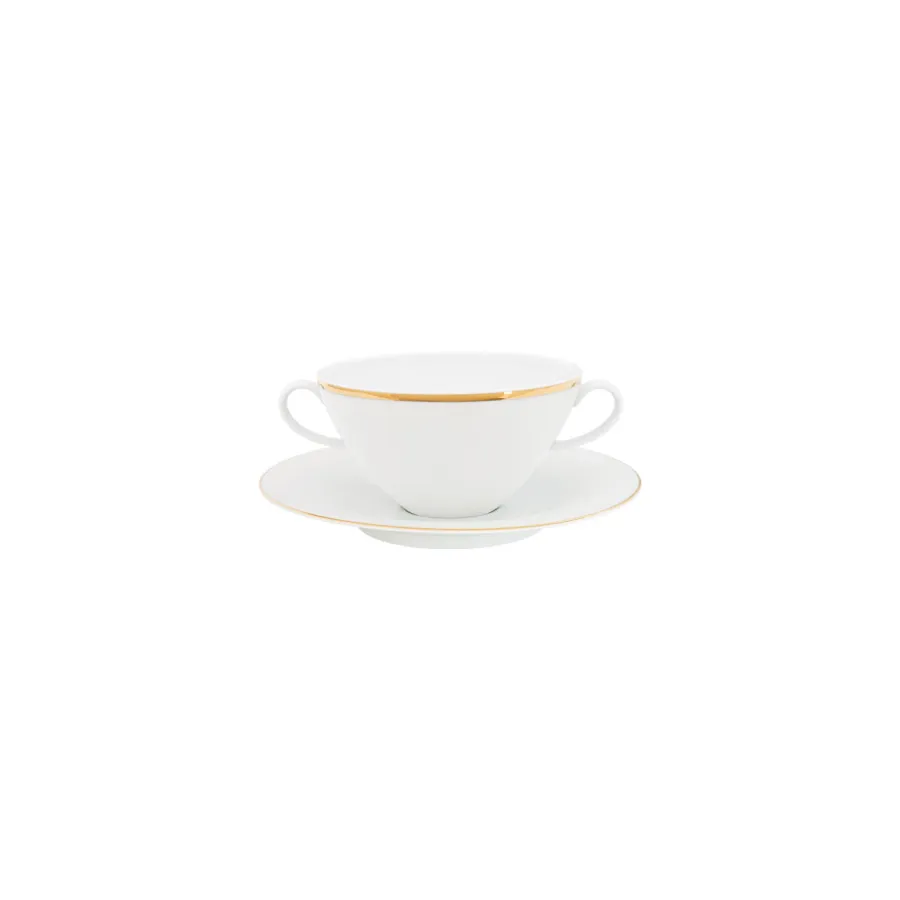 obrazek 1 Cudowna filiżanka ze spodkiem do consome z portugalskiej porcelany - Porcel
