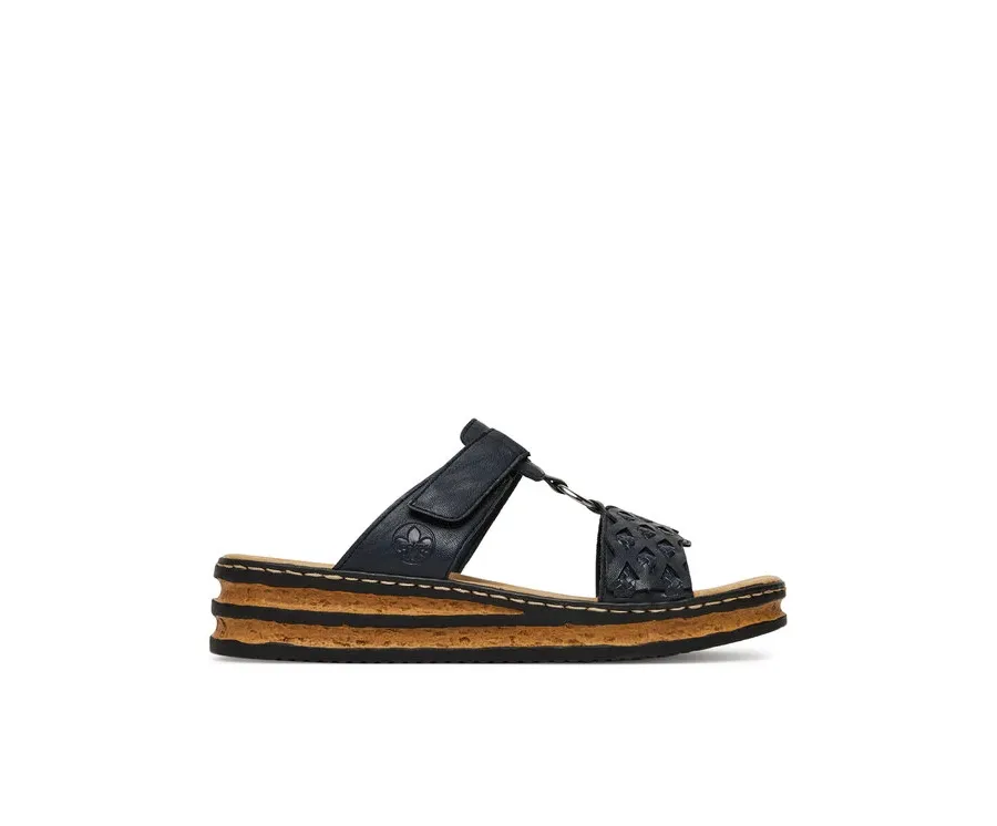 obrazek 1 Rieker Klapki 629K9-14 Granatowy