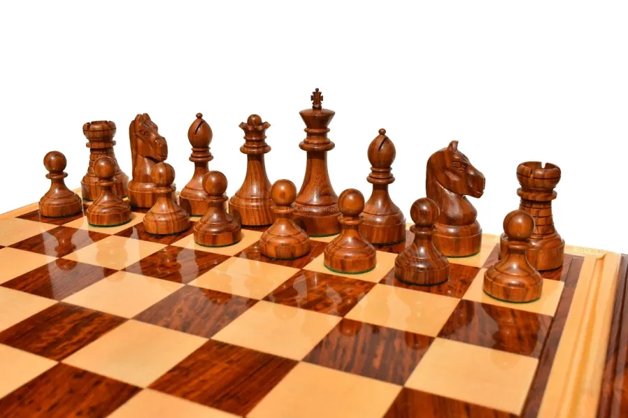 obrazek 7 Luksusowy drewniany zestaw szachowy - The Chess Empire