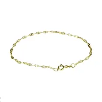 Zdjęcie Męska wydrążona bransoletka z łańcuszkiem poprzecznym