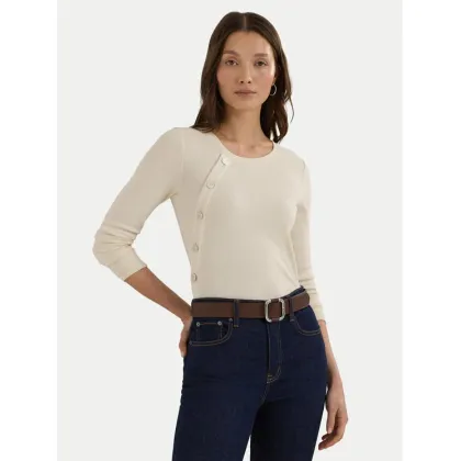 Zdjęcie Lauren Ralph Lauren Sweter 200940514001 Écru Regular Fit LAUREN RALPH LAUREN
