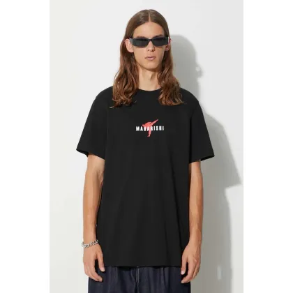 Zdjęcie Maharishi t-shirt bawełniany Invisible Warrior T-Shirt kolor czarny z nadrukiem 1070