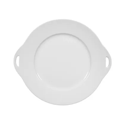 Zdjęcie Stylowy porcelanowy okrągły półmisek na ciasto z rączkami - Seltmann Weiden